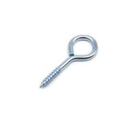 WLIHDB Screw-in Hooks 10pcs Lamp Light Cabinet Plant Curtain Net Wire Ceiling Eye Bolt Eyebolt Screw in Hanger O L C Cup Hook Clasp for Hammock Stand, Swing Chair(O Shape Blue zinc,Length 45mm)