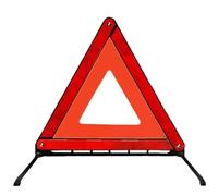 WLIHDB Warning Triangle 2pcs Car Emergency Breakdown Warning Triangle Red Reflective Safety Hazard Tripod Foldable Dangerous Failure Stop Sign For Roadside Emergencies