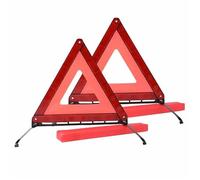 WLIHDB Warning Triangle 2pcs Triangle Red Reflective Sign Foldable Car Emergency Breakdown Warning Road Safety Tripod Portable Stop For Roadside Emergencies