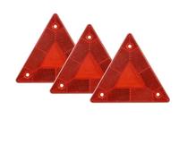 WLIHDB Warning Triangle 4/3pcs Red Triangle Reflectors Rear Safety Warning For Trailer Bike Motorcycle Truck Boat Car Accessories For Roadside Emergencies(3pcs red)