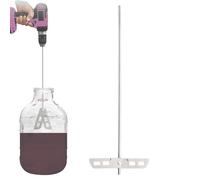 Wlikmjg 44.5x13.3cm Stainless Steel Beer Mixing Paddle,Sturdy Wine Degasser for Wine Making,Degassing Stirring Paddle,Foldable Wine Making Agitator Tool, Home Brewing Equipment
