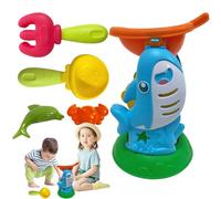 Wlikmjg Beach Toy Set - Travel Sand Castle Toys,Funny Animal Molds Interactive Beach Game for Outdoor Seaside Vacation Children Kids Family Play Water