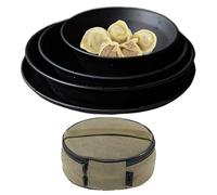 Wlikmjg Camping Plate Set - Camp Stainless Steel Plates Dinnerware,Stackable Flatware, Heat-Resistant Titanium-Plated Tools for Couples Family RV Outdoor Dining