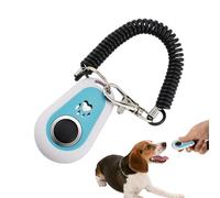 Wlikmjg Dog Training Clicker - Two-Tone Pet Training Clicker with Wrist Strap - Behavioral Support with Wrist Strap, Oval Shape Suitable for Small, Medium and Large
