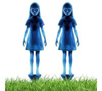 Wlikmjg Halloween Garden Signs - Pack of 2 Garden Stakes | The Scary Ghost Sign for Halloween Decoration for Outdoor Driveway Party Patio Haunted House Cemetery Entrance and As a