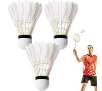 Wlikmjg Shuttlecocks Badminton - Badminton Shuttlecocks Balls - Balance Great Stability Sports Accessories Lightweight Shuttle Cocks for family, Indoor & Outdoor