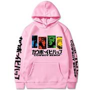 WLIN Cool Friends Spike Spiegel Cowboy Bebop Anime Hoodies Fashion Four Color Cartoon Graphics Unisex Winter Long Sleeve Sweatshirts