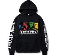 WLIN Cool Friends Spike Spiegel Cowboy Bebop Anime Hoodies Fashion Four Color Cartoon Graphics Unisex Winter Long Sleeve Sweatshirts