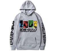 WLIN Cool Friends Spike Spiegel Cowboy Bebop Anime Hoodies Fashion Four Color Cartoon Graphics Unisex Winter Long Sleeve Sweatshirts