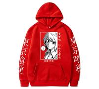 WLIN Fashion Anime Tokyo Ghoul Juuzou Suzuya Long Sleeve Casual Hooded Sweatshirt Harajuku Cartoon Winter Oversized Men Women Hoodies