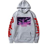 WLIN Herren Dark Berserk Anime Hoodie Männlich Manga Guts Sweatshirt Männer Schwarz Pullover Baumwolle Freizeitkleidung
