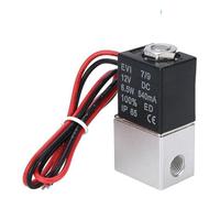 Wlinfetity 1/4 Inch NPT 12V DC Normally Closed Solenoid Valve for Air and Water, 2-Way Direct Acting with Wire, Fast Response Under 20ms, for Water Heaters, Dispensers, and Industrial Applications