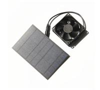 Wlinfetity 2.5W Solar Panel Fan, Portable Solar Powered Fan Kit For Pet Shelters Compact Solar Ventilation Fan For Dog Kennels Cat Hutches And Outdoor Animal Housing