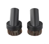 Wlinfetity 2Pcs Head Replacement 32mm Horse Hair Round Brush For Hoover Soft Dusting Brush For Numatic To 601144 Replacement Round Horse Hair Dusting Brush Head Tool