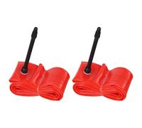 Wlinfetity 2Pcs TPU Inner Tube Ultralight 700x35-50C for Presta Valve 45mm/65mm, Red, Road for Bike