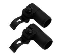 Wlinfetity 2pcs Trekking Pole External Lock with Aluminum Alloy Quick Lock for Hiking Walking Climbing Poles, 14/16/18mm Adjustable Plastic Connector, Black