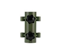 Wlinfetity Adjustable Tarp Pole Holder and Tent Stake Base for Camping, Height Adjustable from 6.5 to 10 cm, Compatible with Most Tarp Poles, High-Density PP Plastic, Black