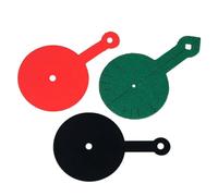 Wlinfetity Billiard Table Aim Trainer Sticker 3 Pack - Pool Aiming Tool Training Mat Pads for Improved Shot Accuracy, Compatible with Pool and Snooker Tables, 9.7 x 5.5 cm, Black/Green/Red