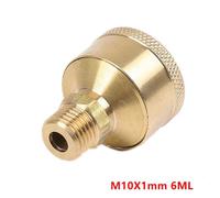 Wlinfetity Brass Grease Cup Oiler with Screw-On Cap, Multi-Size Thread (M10x1mm to M16x1.5mm) and Capacity (1.5mL to 50mL), for Hit-and-Miss Engines, Tractors, and Lathes