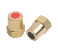 Wlinfetity Car Truck Yacht for battery Terminal Adapter for m6 M8 for m10 Brass Pair(M6)