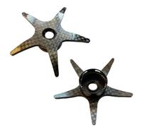 Wlinfetity Carbon Fiber Five Star Drag Brake for Abu Garcia B3 B4 P3 P4 S3 MAX 3 MAX 4SX STX MAX PRO, 65mm Diameter, 1 Pack