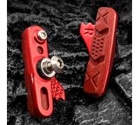 Wlinfetity Carbon Fiber Rim Brake Pads for Bicycle - Wear-Resistant Replaceable Rubber Blocks Compatible with C-Clamp Brakes, 51.7x12mm, Set of 2