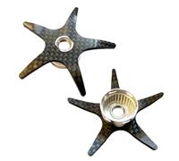 Wlinfetity Carbon Fiber Water Drop Wheel for Abu Garcia B3 B4 P3 P4 S3 MAX 3 SX STX MAX 4SX MAX PRO Five Star Drag Brake - 65mm, 5.8g, Compatible with Selected Models