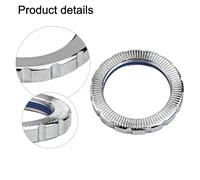 Wlinfetity Chainring Nut Crankset Fixing Lock Nut for Bafang Mid-Drive Motors M500/M600/M420, High-Strength Steel, Secure Fit for Optimal Power Transfer, Easy Installation, Blue and Silver