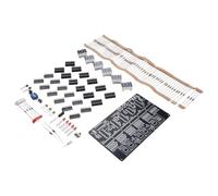 Wlinfetity DIY Electronic Clock Kit for Hands-On Learning, 6-Bit Digital Circuit Clock with Soldering Assembly Parts Compatible with DC 4.5-5.5V (Parts)