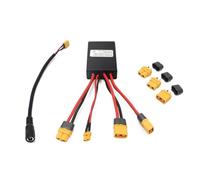 Wlinfetity Double Battery Parallel Module for Electric for Bicycle, 20A/30A/40A Output, for XT60 to XT30, 15AWG Silicone Wire, Compatible with 20V-72V Systems, Aluminum Alloy Housing