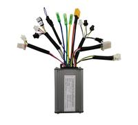 Wlinfetity Electric for Bicycle Motor Controller for E-for Bike, Electric Scooter, Go Kart, ATV, Tricycle | 95x62x35mm Metal Black with Over-Current, Over-Temperature, Under-Voltage Protection