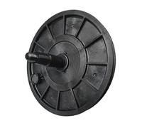 Wlinfetity Exercise for Bike Belt Drive Plate, 155mm Nylon Belt Transfer Wheel Accessory for Indoor Stationary Bikes and Elliptical Machines, Black