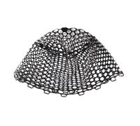 Wlinfetity Fishing Landing Net Replacement Without Handle, Foldable PVC Mesh Net for Saltwater and Freshwater Fishing, Black or White, 3