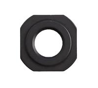 Wlinfetity Five Stars Unloading for Force Square Nut Compatible with for DAIWA TATULA 300/400 Baitcast Reel, Aluminum Alloy Fishing Reel Nut, 15mm Length, Black, 1 Pack