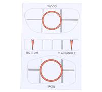 Wlinfetity Golf for IMPACT Tape Labels for Driver, Irons, and Putter - 3 Stickers per Sheet, Water Resistant Training Aid to Mark Sweet Spot, 1 Pack