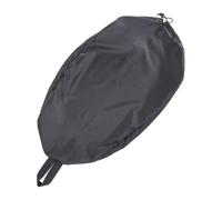 Wlinfetity Kayak Cockpit Cover Waterproof Tear-Resistant Nylon Deck for Kayak with Elastic Strap Adjustable Fit for 95x56cm 96x64cm 106x63cm 115x67cm Cockpits, Black