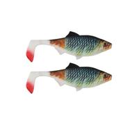 Wlinfetity Luya Soft T-Tail Silicone Bait 13.5 cm 28 g, 2 Pcs for Sea Fishing Trolling, Compatible with Pike Perch Zander Predatory Fish