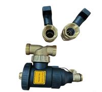 Wlinfetity Magnetic Heating Filter DN32 Made of Technical Plastic and Brass with Ball Valve for Removing Mud and Rust from Wall Heating Boiler and Underfloor Heating Systems