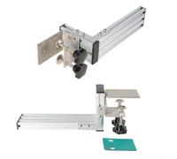 Wlinfetity Metal L-Shaped Bracket for Logitech G29 G920 for G25 G27 and for Thrustmaster T300RS T-GT Steering Wheel Gear Lever Assembly, Silver, 31 x 8 x 6.5 cm