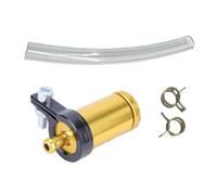 Wlinfetity Motorcycle Aluminum Alloy Oil Cup Filter for Hydraulic Brake System, Reusable Oil Reservoir with Mounting Kit, Compatible with Most Motorcycles and Electric Vehicles (Color: Red)