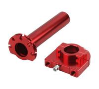 Wlinfetity Motorcycle Throttle Grips 22mm CNC Aluminium Handlebar Grip with Cable for Universal Fit, Adjustable Design, 13 cm Length