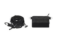 Wlinfetity Multifunctional Storage Belt with Quick Release Buckle, Adjustable 130-153 cm, Reflective Straps and MOLLE System for Camping, Hiking and Outdoor Activities, Black