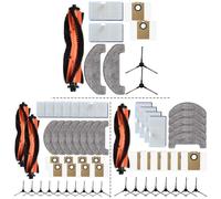 Wlinfetity Replacement part set for MONSGA MS1 MAX robot vacuum cleaner with main brush, side brushes, filters, wipes and 3.3 L dust bags, high-quality accessories for thorough cleaning