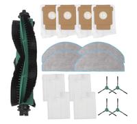Wlinfetity Replacement Parts for Roomba 105 & Combo Robot, Main Brush Side Brushes Filter Wipes Dust Bags, Accessories for AutoEmpty Dock, 17 Pieces Set