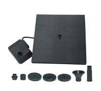 Wlinfetity Robust Solar Powered Water Pump 1.4W with various nozzles For customizing the spray height, 180LH Suitable For Gardens, Ponds And Bird Baths With Quick Start