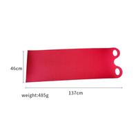 Wlinfetity Roll-Up Snowboard Sled with Handles for Winter Snow Play, 92x46cm/137x46cm PE+EVA Mat for Snow, Grass, Sand, Mud and Carpet, Red+Blue