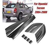 Wlinfetity Roof Rack End Cover for Hyundai Tucson 2004-2008, Black Plastic Trim Cap Set of 8 Pieces, Heat Resistant & for DURABLE, Front Rear Left Right Roof Fitment