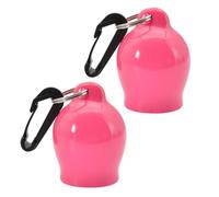 Wlinfetity Scuba Diving Regulator Mouthpiece Cover PVC Octopus Holder with Split for RING and Snap Clip for BCD Gear, 2 Pack, Neon Yellowgreen