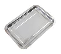 Wlinfetity Stainless Steel Rectangle Baking Tray for Toaster Oven, 27x20x2cm/32x22x2cm Cookie Sheet Pan, No Coating Rust Resistant Oven Pan, Compatible with Cookie Brownie Bacon Chicken Wings