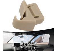 Wlinfetity Sun Visor Holder Clip for Mitsubishi Lancer for EVO 10 and ASX 2012-2016 - Beige Replacement Part with OEM Number MR654343 - ABS Material, Direct Fit